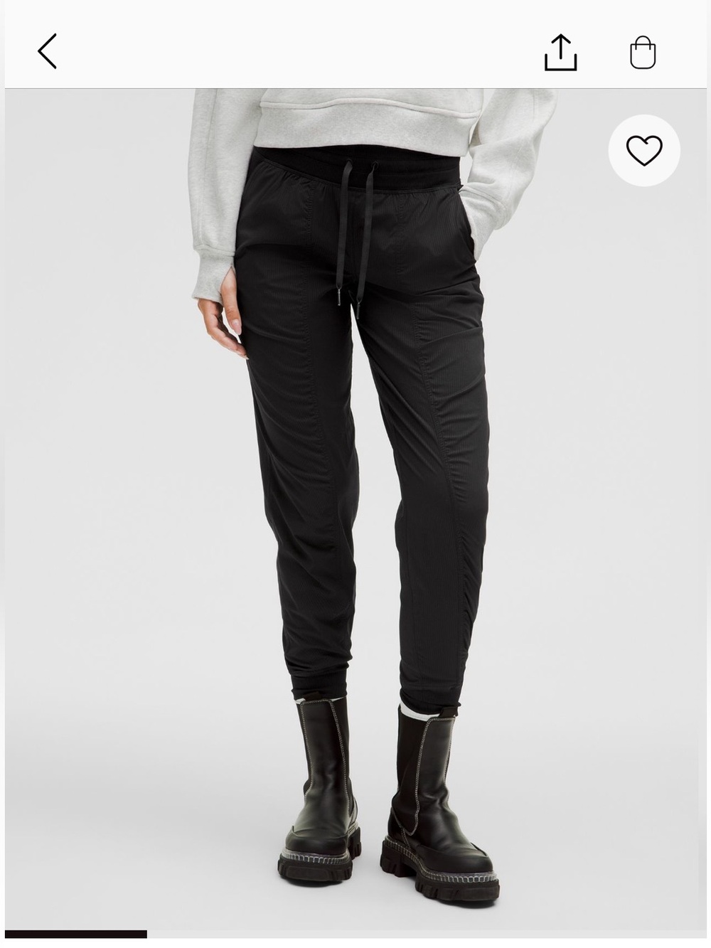 Dance Studio Mid-Rise Jogger - Black